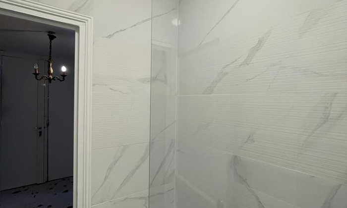 Paroi de douche et carrelage grand format à Gagny 93